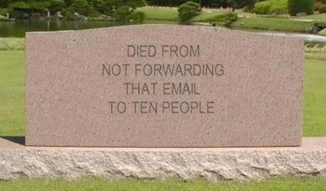 Email Tomb Stone