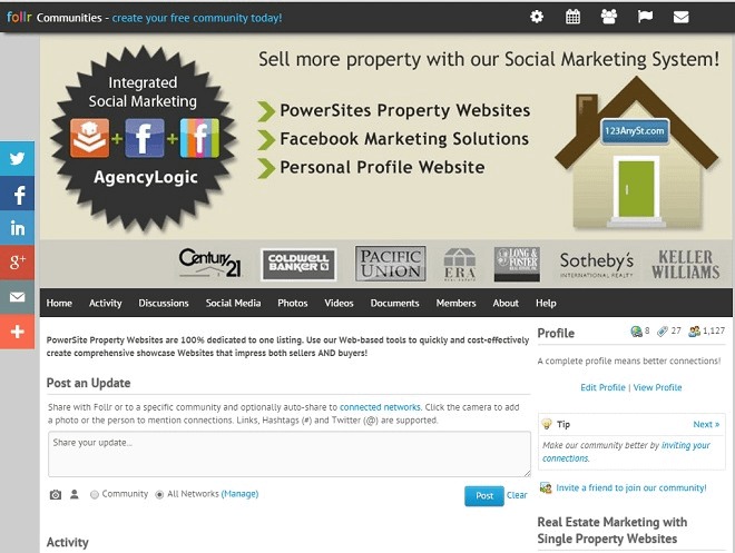 AgencyLogic Single Property Website Follr Real Estate Community