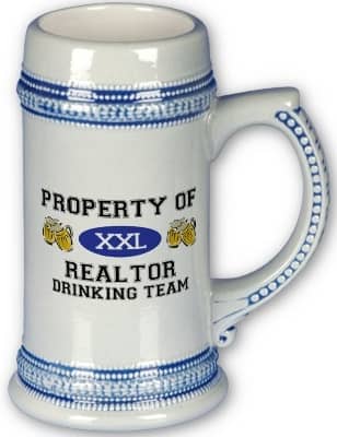 realtor beer mug